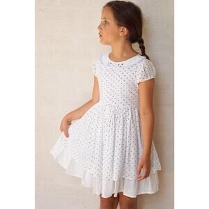 Well Dressed Wolf White Star Dress Size 10 NWT